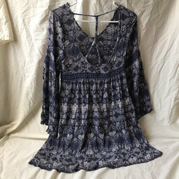 Patrons of Peace Blue Dress - Picture 2 of 3